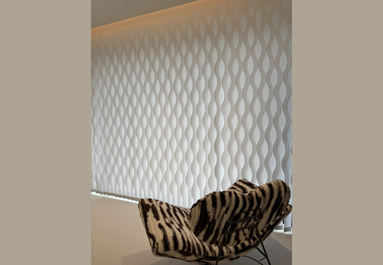 03-彩色波纹帘Colorful corrugated vertical Sheer